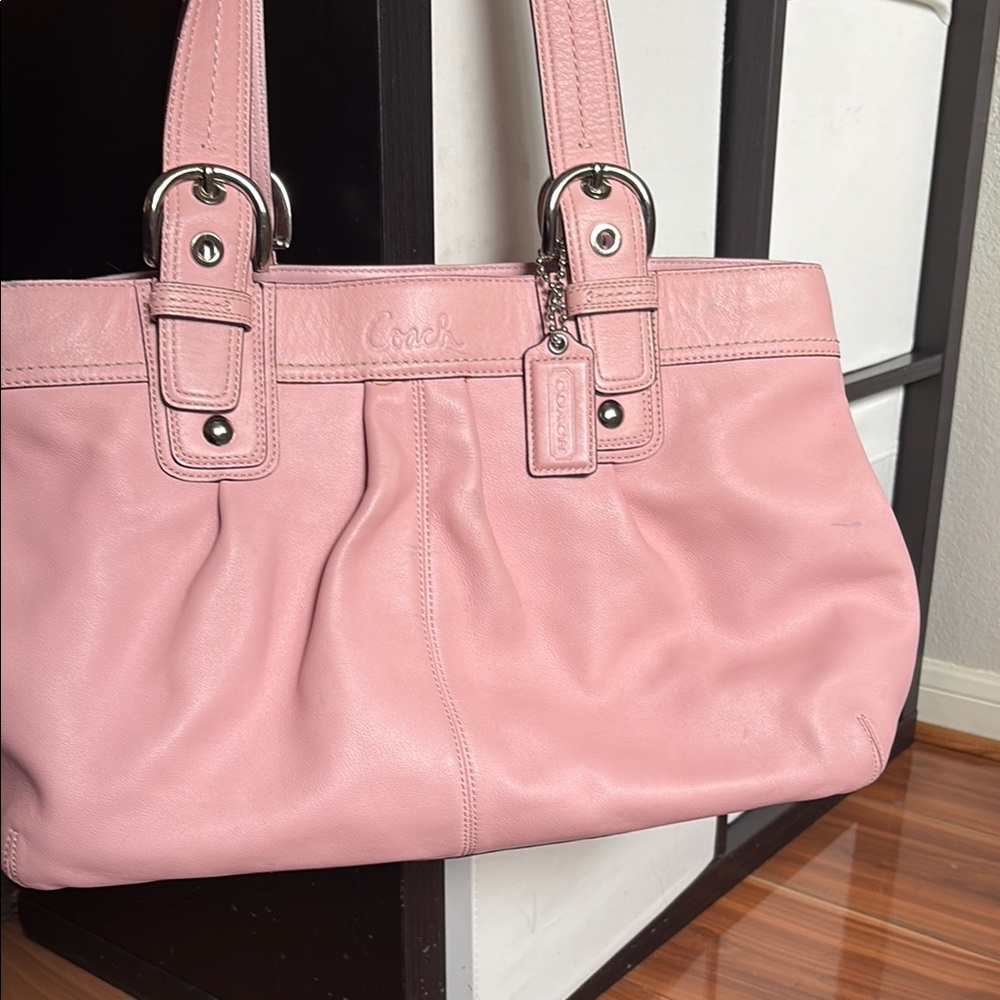 Coach Soft Pink Leather Shoulder Bag
